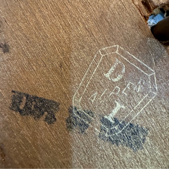 Vintage 1940/50 Decorative Blue Metallic Powder Puff Music Box - Picture 9 of 15